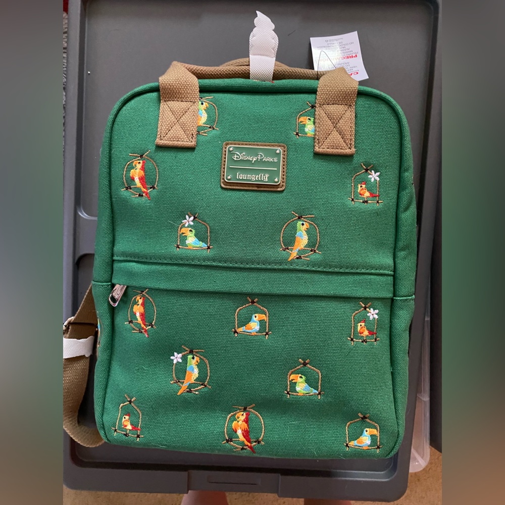 NWT Tiki Room Loungefly Canvas Backpack